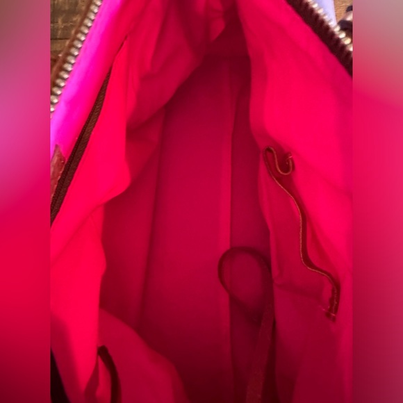 Dooney & Bourke Lavender Nylon and Leather Satchel - Picture 5 of 8